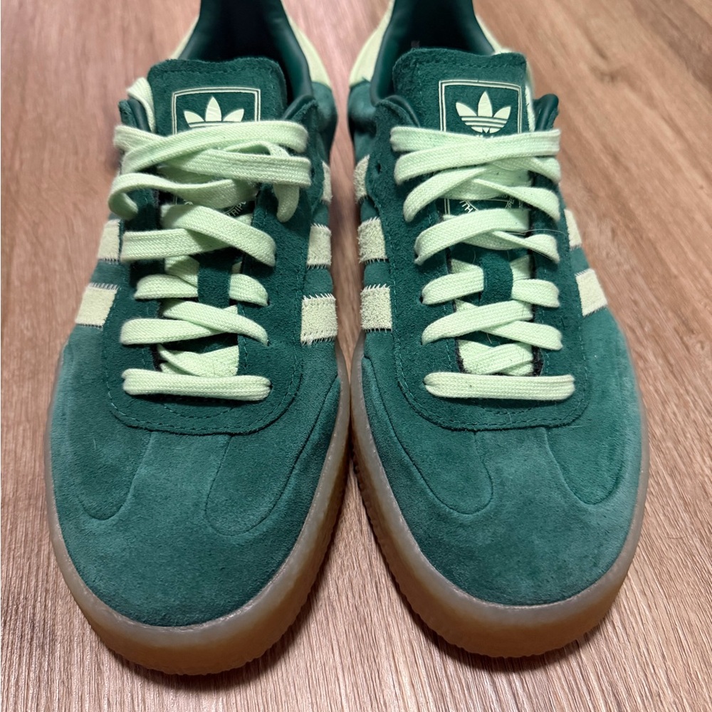 Adidas Forest Green Suede Sambas